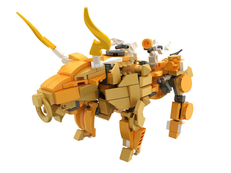 iM.Master Stavebnice mechanický bojový robot žlutý